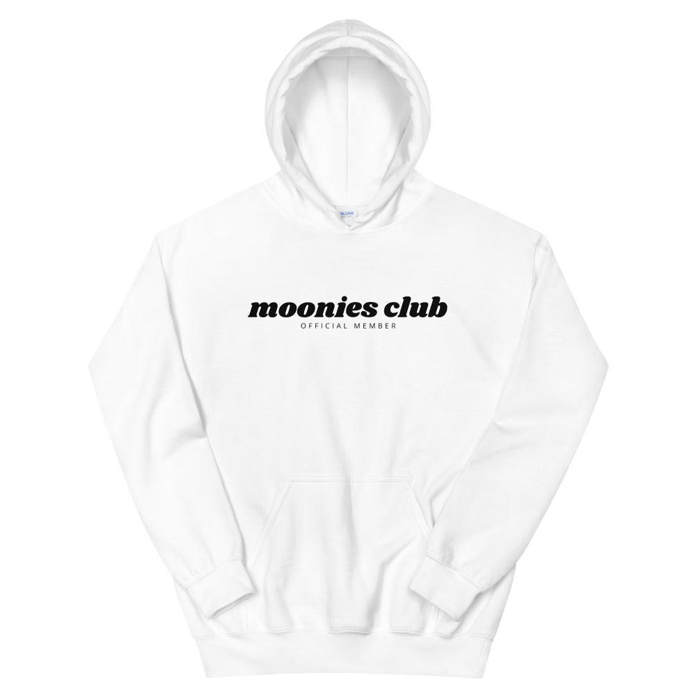 Moonies Club Unisex Hoodie (White)
