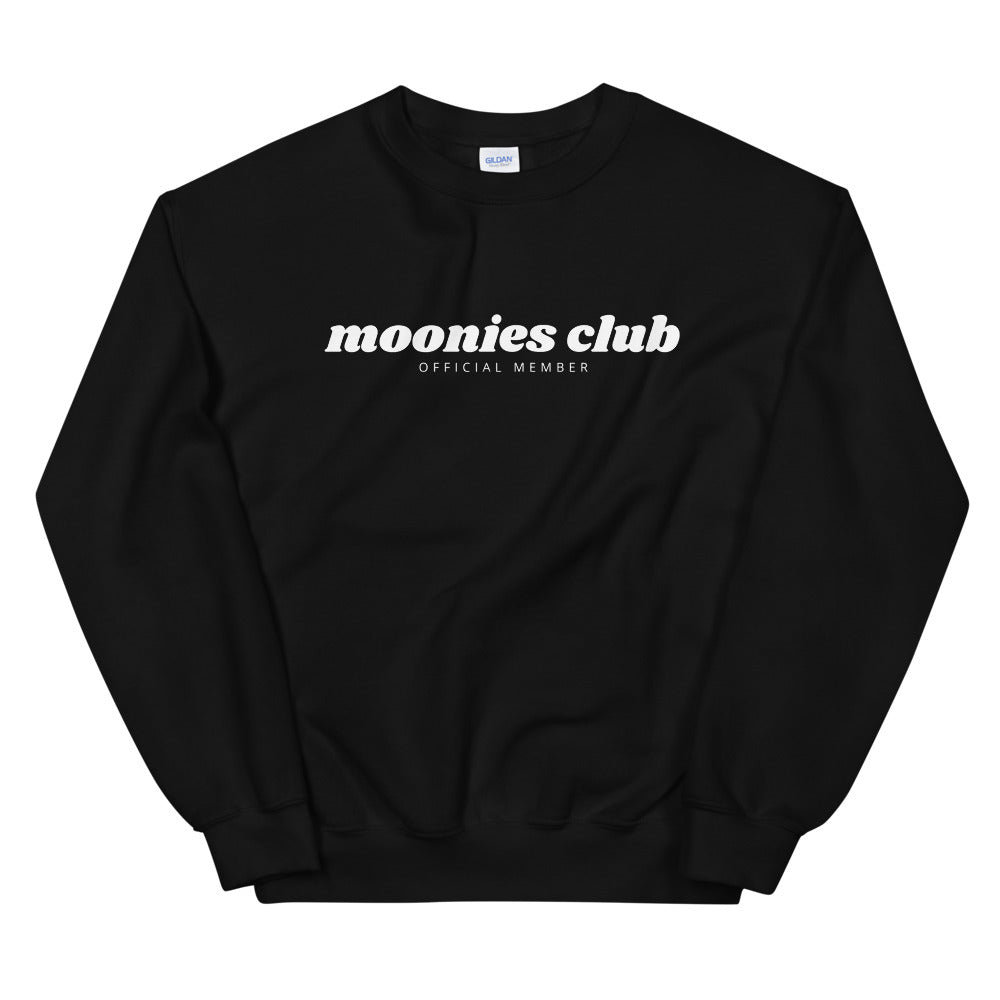 Moonies Club Unisex Sweatshirt (White)