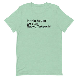 We Stan Naoko Short-Sleeve Unisex T-Shirt (Black Text)